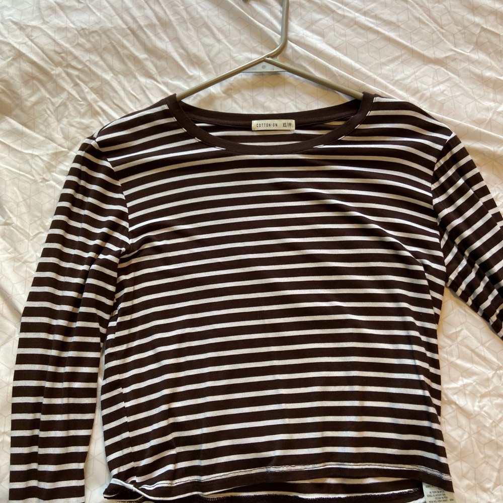 Cotton On Long Sleeve Crop Top
